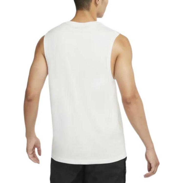 Jordan Dongdan Logo Print Sleeveless Training Tank Top Men Tops White DV6277-133