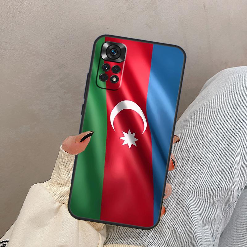 Aserbaidschan Flagge Für Xiaomi Redmi Note 14 10 11 12 13 15 Pro Plus Hülle Abdeckung Für Redmi 15 15C 14C 10C 12C 13C