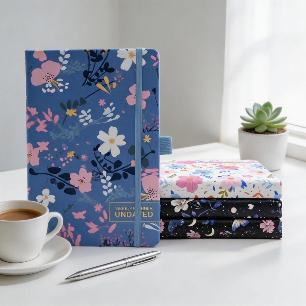 A5 Undated Weekly Planner with Customizable English Layout