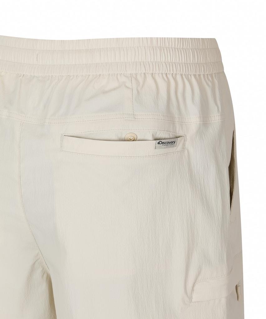 DISCOVERY EXPEDITION Uni Freshvent Lightweight Woven Training Cargo Knee-Length Shorts (D/Ivory)
