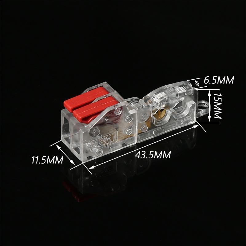 10PCS Free Wire Breaking Fast Terminal Block Light Wiring Special Binding Post Splitter Free of Wire Stripping