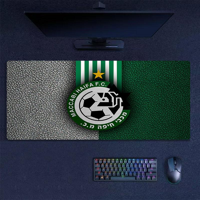 Maccabi Haifa Mouse Pad, Large Gaming Desk Mat, Non-slip XXL Mousepad for Laptop & Tablet, Mini PC Playmat with Stitched Edges