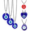 Party Friendship Lucky Clavicle Chain Necklace for Women Amulet Necklace Blue Eye Pendant Choker