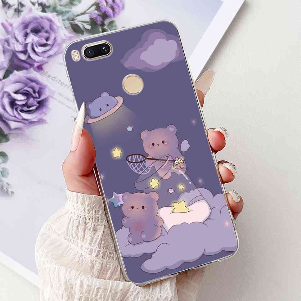 For Xiaomi Mi A1 MDG2 MDI2 Case Fashion Painting TPU Soft Silicone Cover For Xiaomi Mi A1 Mi 5X 5.5" Colorful Flower Phone Shell