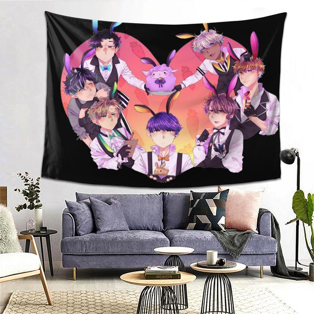 Bunny Event Obey Me Tapestry Decor Art Aesthetic Tapestries for Living Room Bedroom Home Wall Cloth Wall Hanging