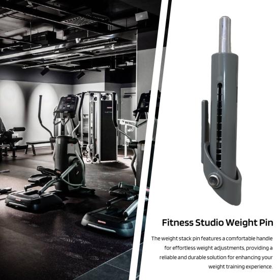 Steel Weight Stack Gym Pin with Comfort Handle Anti-Rust Advanced Muscle Engagement Weight Plate for Weight Reduction Latch