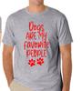 Dogs Are My Favorite People Funny Unisex T Shirt Tee Animal Lover Paw Print