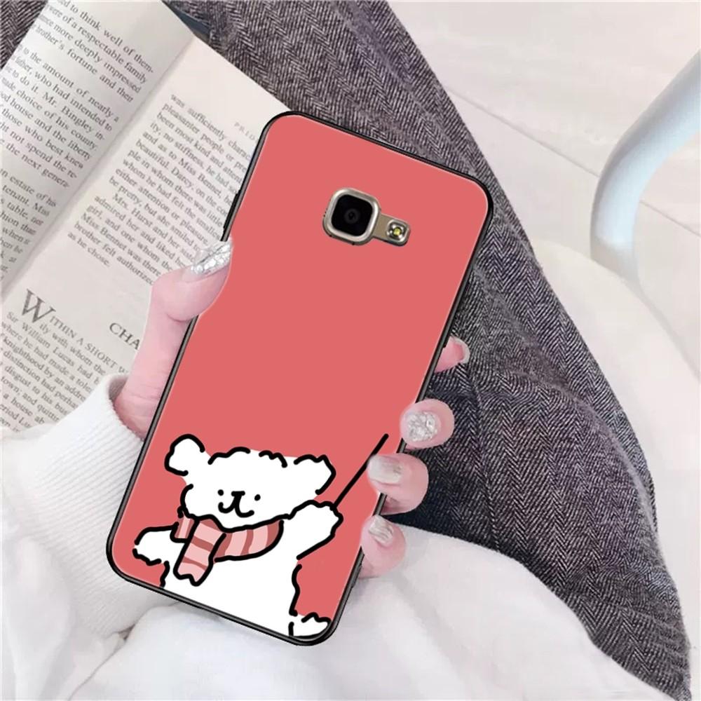 Line štěně maltézský roztomilý Pouzdro na telefon Pro Samsung A 13 21 30 31 32 51 52 53 70 pro Huawei Honor 50 60 70 pro OPPO vivo