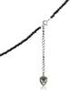 Lion Motif Black Spinel Necklace 04N13HL02 [LION HEART]