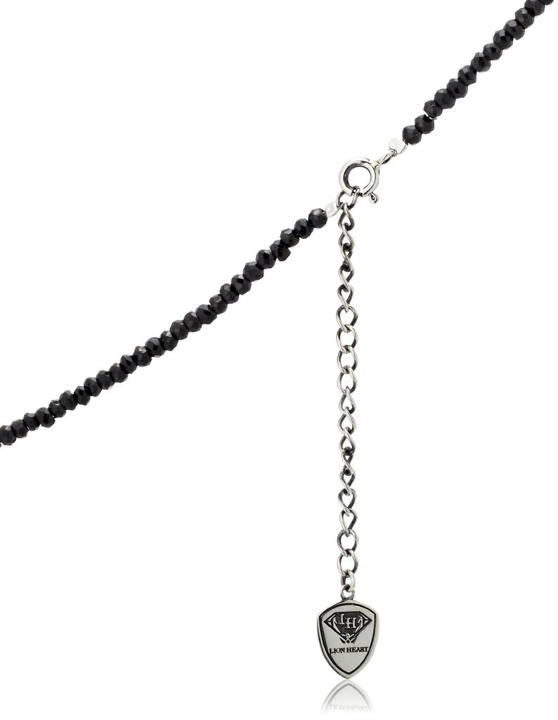 Lion Motif Black Spinel Necklace 04N13HL02 [LION HEART]
