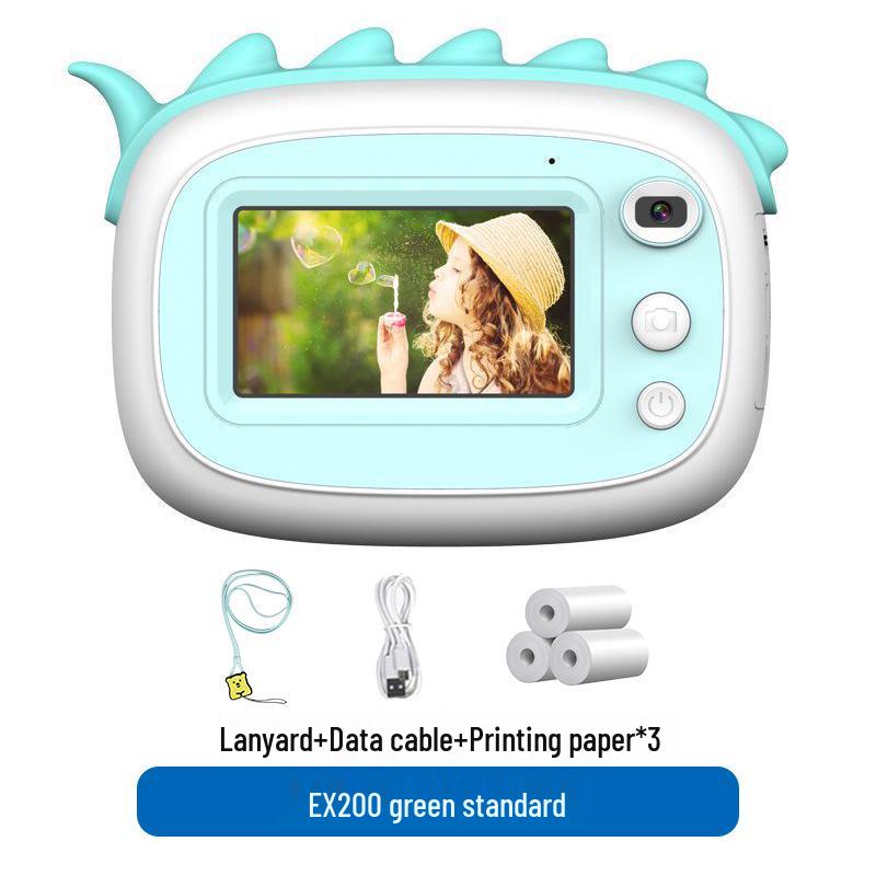 Q5 Barnas Dobbeltlinse Instant Print Kamera - Håndholdt Mini SLR Leketøy