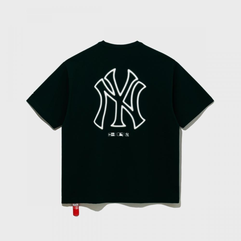 New Era Mlb New York Yankees Neon Logo T shirT boTanical Garden