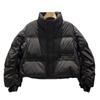 2024 new Dongdaemun short down jacket women's stand-up collar fashion design sense loose and thin bread clothes
