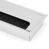 Aluminiumlegierung Drahtlochabdeckung 160mm x 80mm Rechteck Kabeldurchführung Kabeldurchführung Computertisch