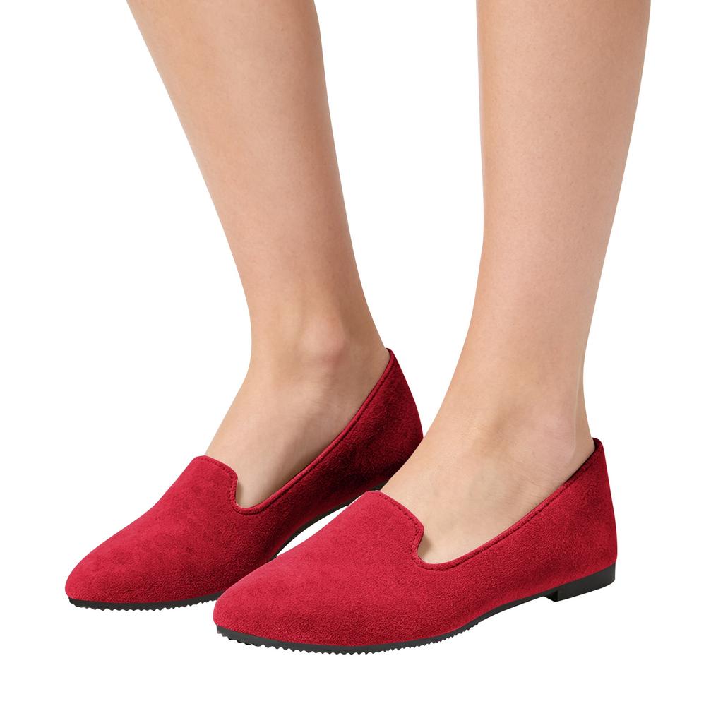 Women's Pointed Toe Slip On Flat Shoes Soft Upper Material Lightweight Design Comfortable Fit Durable Outsole Suitable for Daily Wear