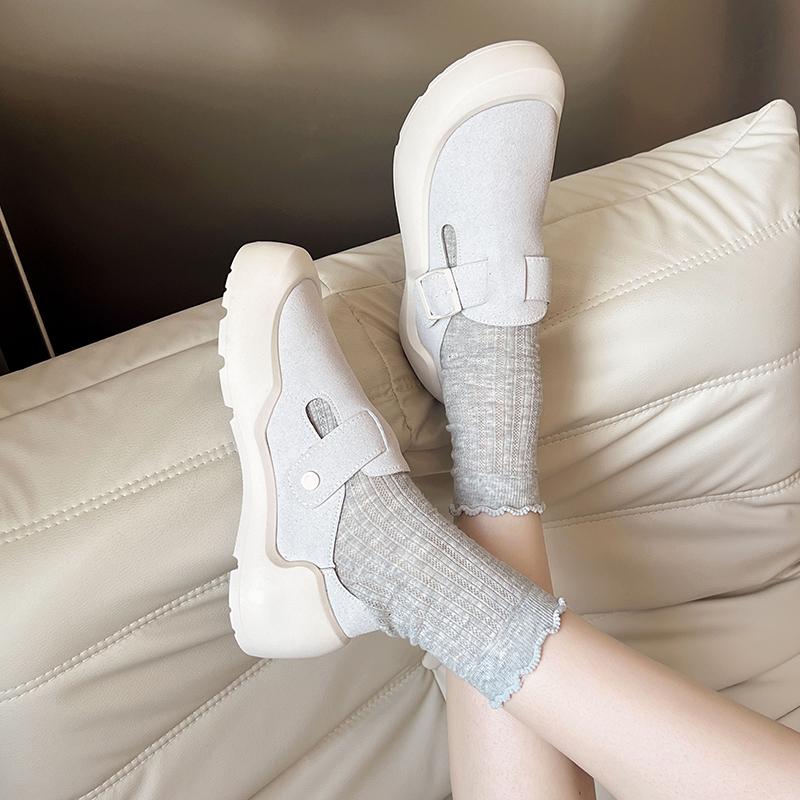 Fashion Marie Janes Shoes Women Ballet Flat Sandals Sport Casual Sneakers 2025 Trend Summer Shallow Loafers Men's flat sandals 36-45