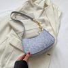 Women Felt Underarm Bag Fashion Shoulder Bag Stylish Top Handle Bag Quilted Handbag Stylish Hobo Bag for Shopping Dating Commuting