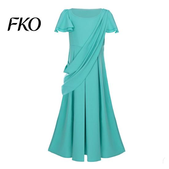 Vestito Accappatoio Azzurro Cielo Statua della Libertà per Bambini Adulti, Costume di Halloween Romano Donna Ragazza con Tiara e Torcia, Patriottico 4 Luglio
