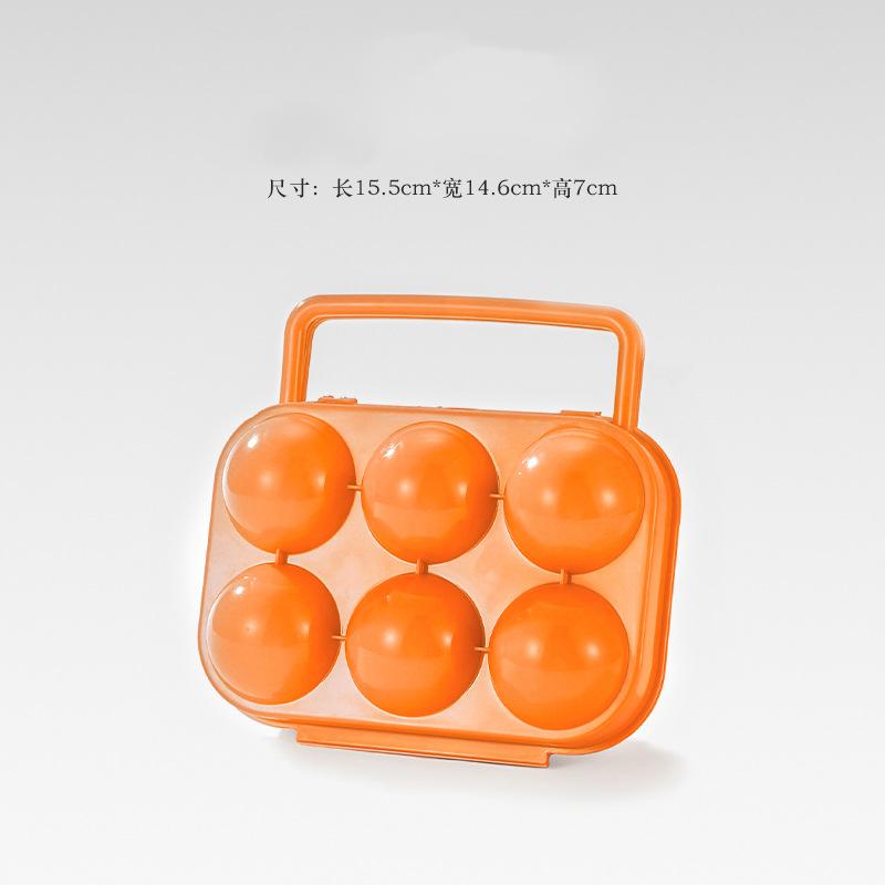 

6/12 Grid Egg Storage Box Plastic Travel Portable Kitchen Utensils Outdoor Picnic BBQ Camping Tableware Camping Gear
