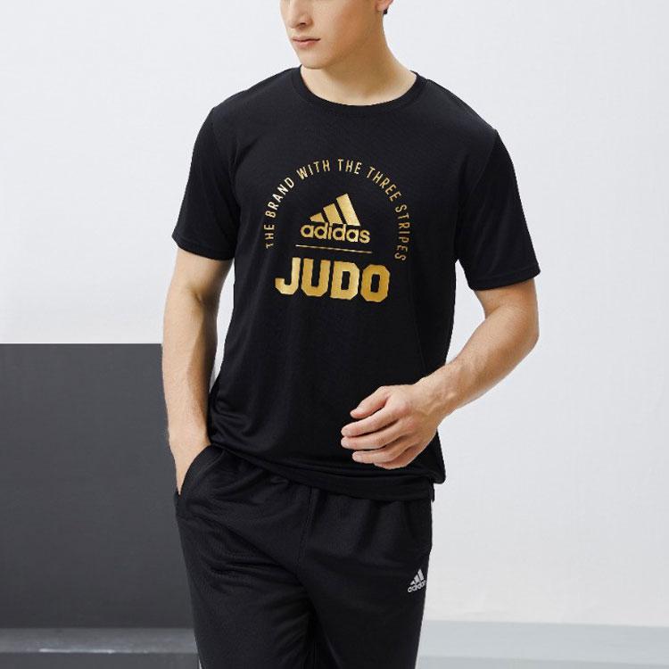 Adidas T Shirt Unisex Black Gold adiCLTS21J-BG