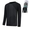2024 Men's Quick-Dry Long-Sleeve T-Shirt for Running & Fitness - Spring/Autumn Sports & Casual Wear