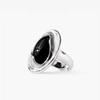 Black Zircon Women's Retro Fashion Adjustable Ring - Celebrity Style Index Finger Accessory