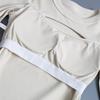 Womens Long Sleeve Yoga Top Sexy Cutout Drawstring Tight Fitness Training Sportswear