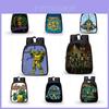 Mochila Escolar Grande Capacidade Tartarugas Ninja Com Estampa Divertida de Desenho Animado Material Impermeável e Respirável