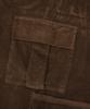 CAMEL WORK Wide Corduroy Cut Cargo Pants (Brown)
