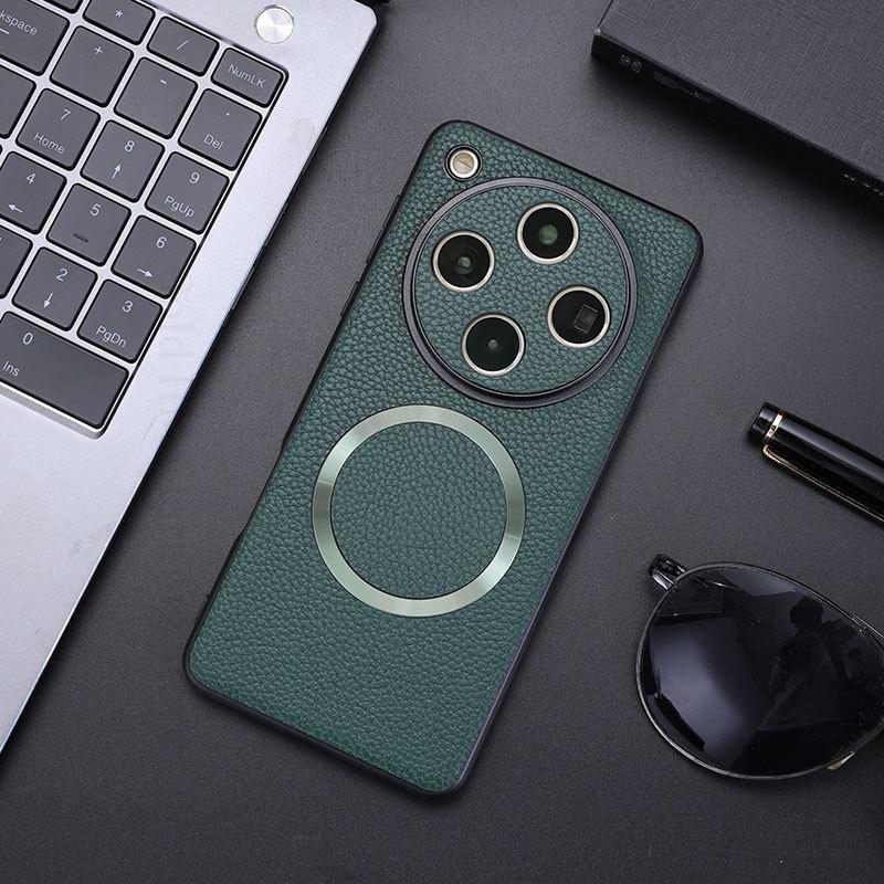 Husă de telefon cu încărcare wireless pentru Magsafe Husă de piele pentru telefon pentru Oppo Find X8 Ultra Husă moale din silicon cu bumper pentru OPPO Find X8 Pro Husă Magsafing