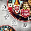 1pc Lone Star Armadillo Beer Wooden Sign, 8x8 Inch Vintage Circle Wall Art, Durable, Weatherproof, No Fade, Perfect for Home, Office, Bar, Cafe Decor