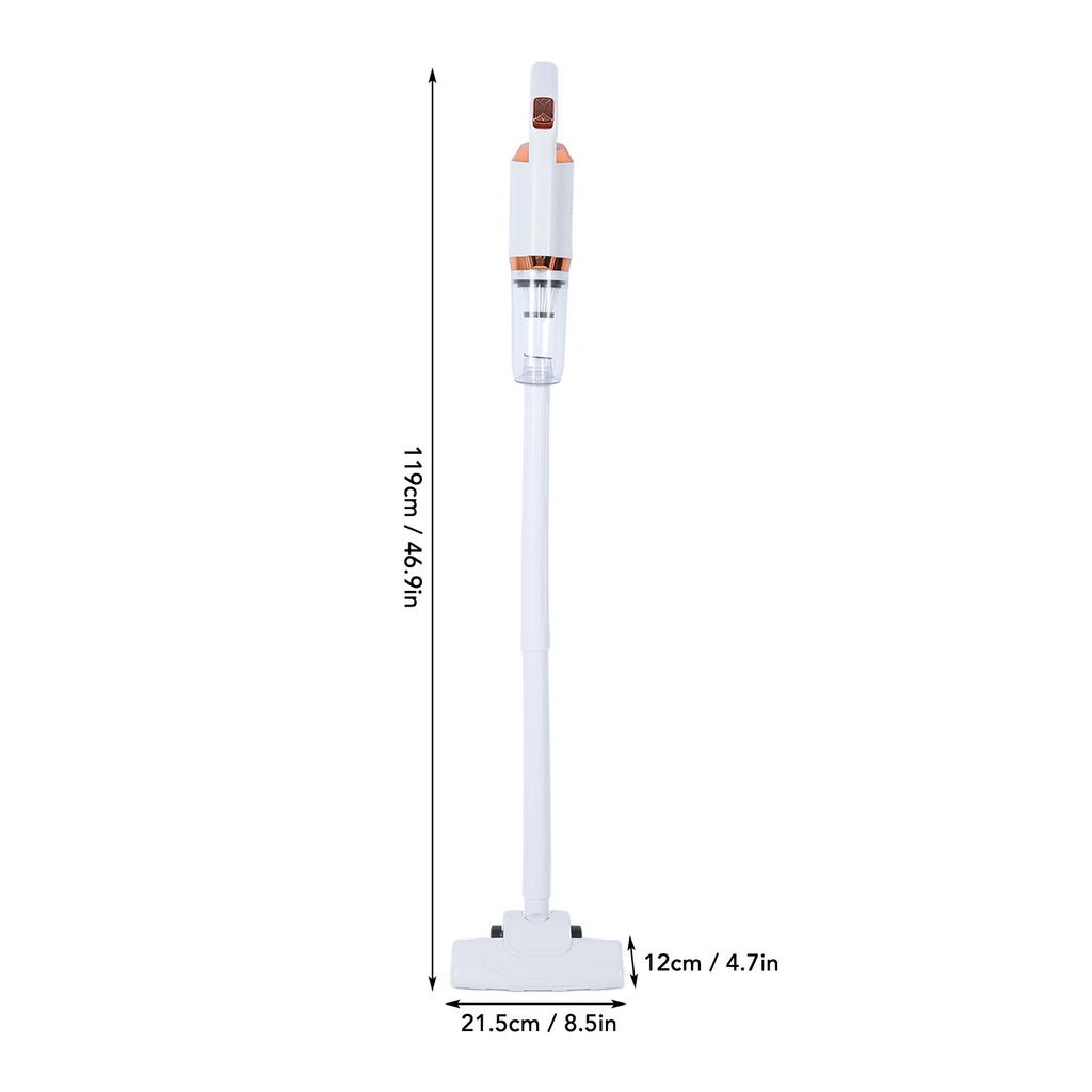 Cordless Stick Vacuum Cleaner 8500 Pa Suction Dirts Removal Cordless Stick Vacuum 600ml Dust Cup Effective Cleansing for Floor