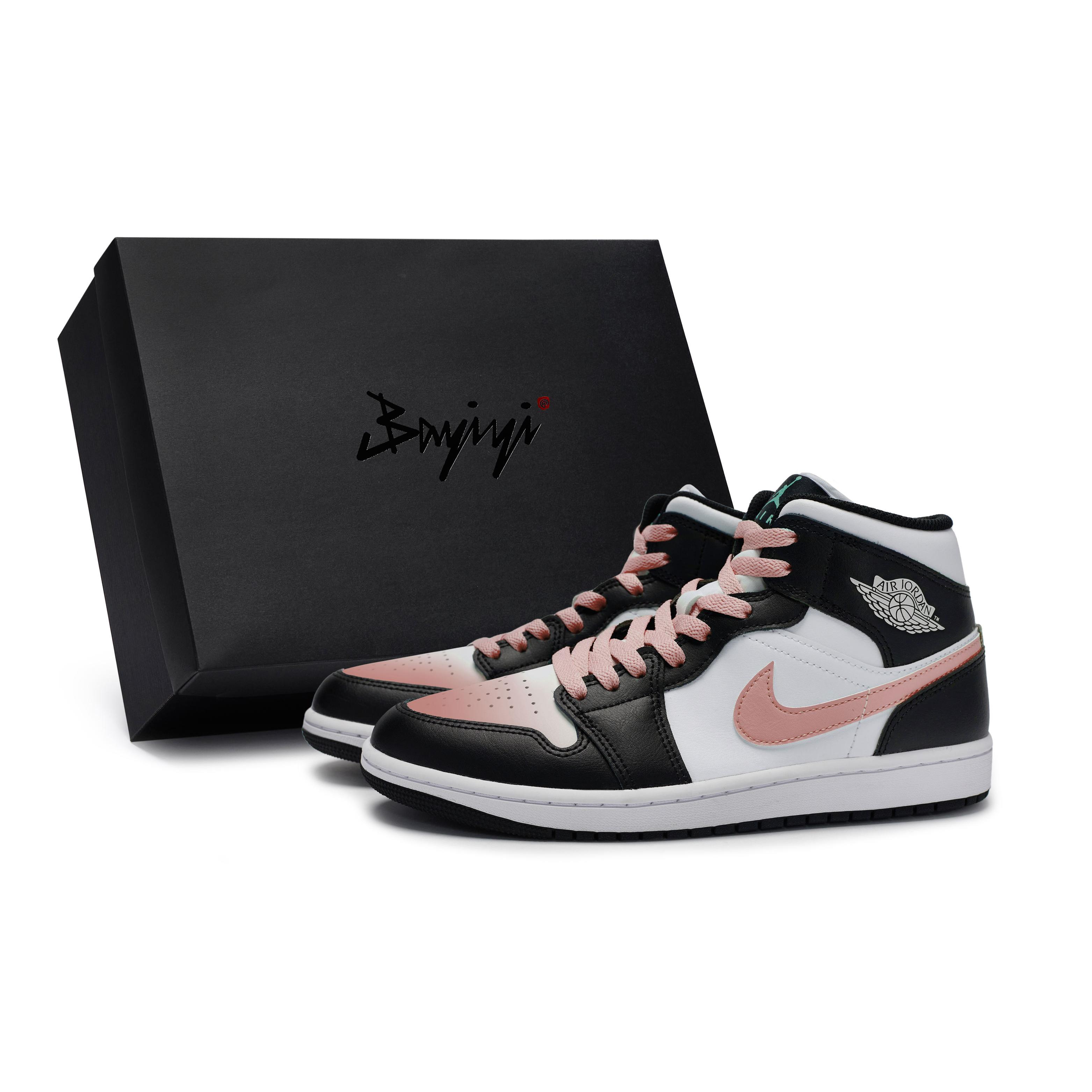 

Jordan Air Jordan 1 Vintage Basketball Shoes Unisex Mid top Flesh Pink DQ8426-103(Team80-S-BOX) 44.5