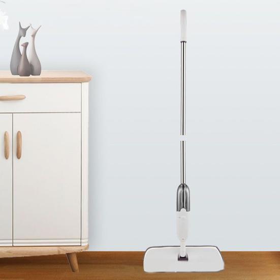Ergonomic Household Spray Mop with Replaceable Microfiber Pad and 360° Rotation