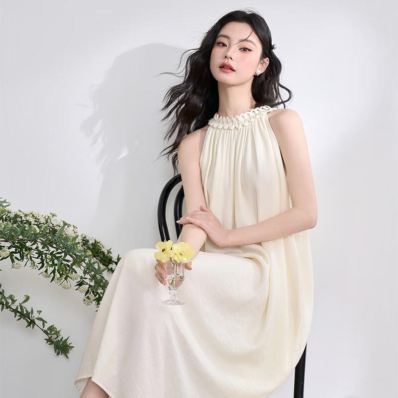 WESTSIDE Twist Knot Halter Sleeveless Maxi Dress