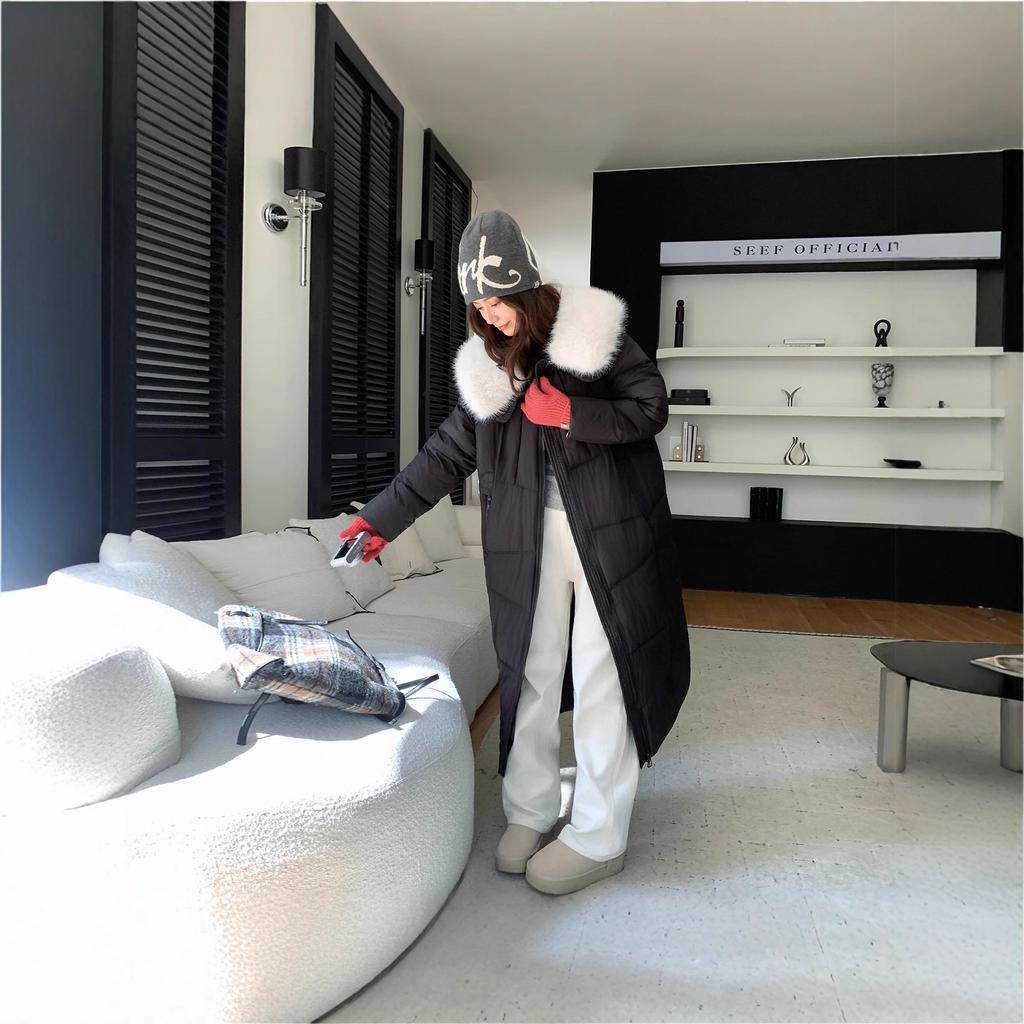 Long Over-knee Winter Thickened Long Coat Foreign Gas Padded Jacket Warm Padded Jacket