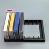 M-1Pcs Audio Cassette Tape Storage Rack Organizer 8/10 Slot Cassette Tape Holder for Studio Desktop Organization