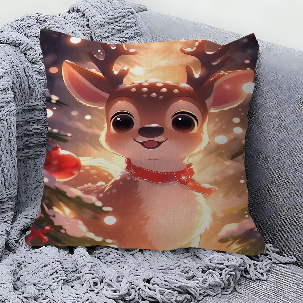 Cartoon Cute Deer Jungle Pillowcases Home Bedding Decorative Pillow Cover Wedding Super Soft Pillow Case