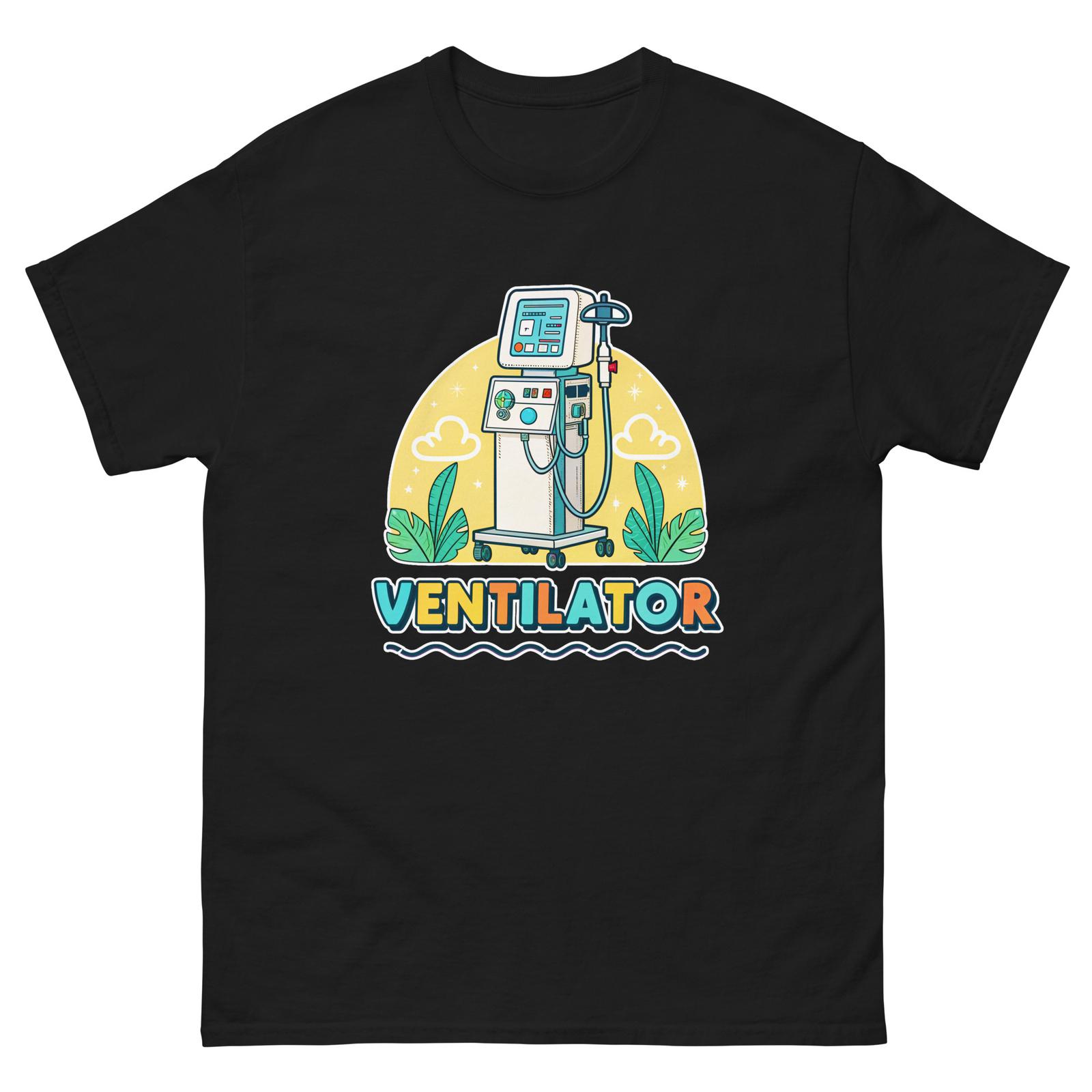Ventilator Hospital Health Medical Safety T-Shirt M