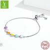 Rainbow Series S925 Silver Beads, Colorful Earrings, Bracelets, Jewelry Collection Map