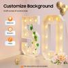 LED Light Up Numbers 50, Battery Powered, Retro Style, 39.37 in Tall, Warm Glow for Birthday and Anniversary Decorations