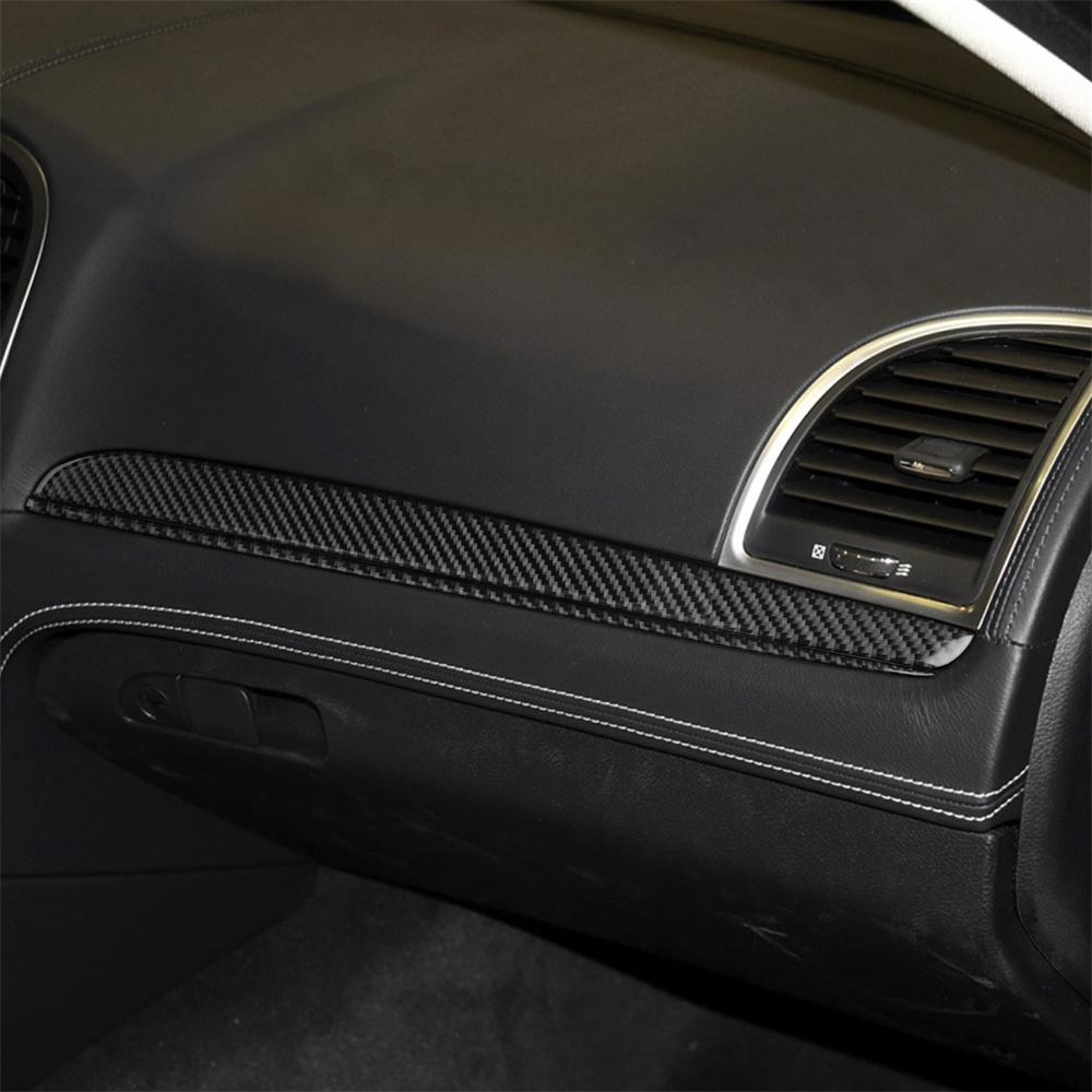 6 Pcs Carbon Fiber Central Control Dashboard Cover Trim For Chrysler 300 2011+