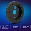 Aluminum Black 0.5 Inch 6 Hole Car Steering Wheel Hub Adapter Boss Kit