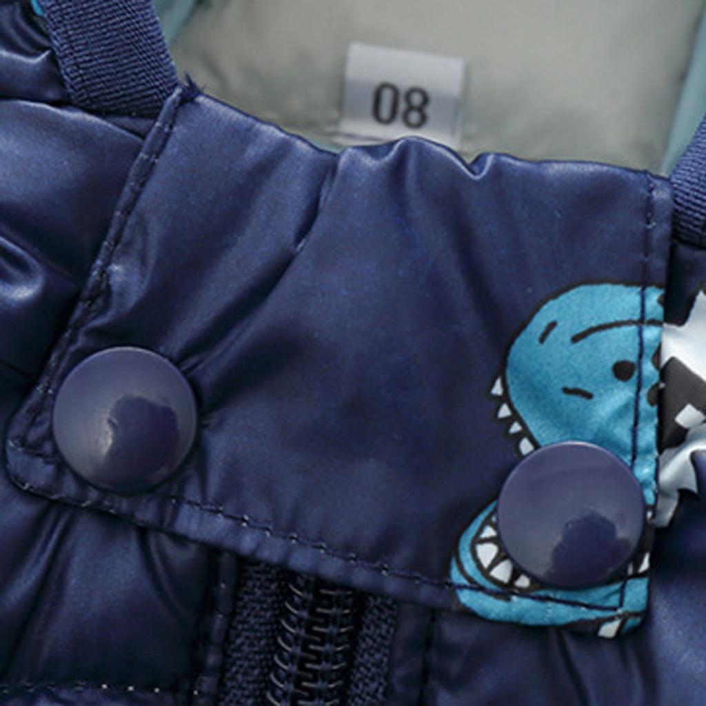 Maluch dziewczynek zimowy kreskówka wiatroszczelny płaszcz z kapturem ciepła odzież wierzchnia kamizelka