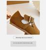 Children's Winter 2025 Cotton & Leather Shoes – Soft Sole, Fleece-Lined Birkenstock Style for Boys & Girls