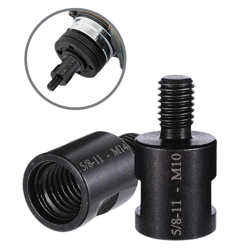 M10 To M14 Angle Grinder Adapter, Cross Drill Hole Opener Conversion Rod, 5/8-11 American Thread