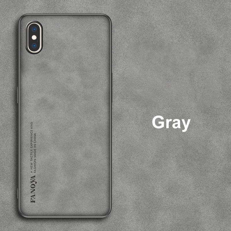 Für iPhone X XS Max Hülle Luxus PU Leder Handyhülle Für iPhone XR iPhoneX S Rückseite Matte Silikon Vollschutz Coque