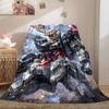 Mobile Suit Gundam Luxury Flannel Lightweight Blanket Home Decor Sofa Bed Travel Cover LXR107