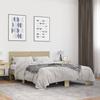 VidaXL Bed Frames Sonoma Oak 120x200 Cm Engineered Wood and Metal, Bed, Bed Base, Bed Base, Bedroom Furniture, 3280153