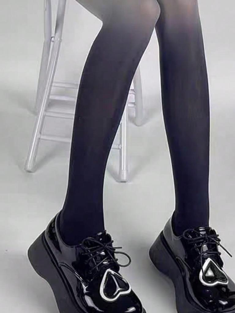 1 Pc Women's Ombre Velvet Socks, Sexy Tight-Fitting Spring & Fall Stockings, Gradient Color Design, Perfect for Daily Wear